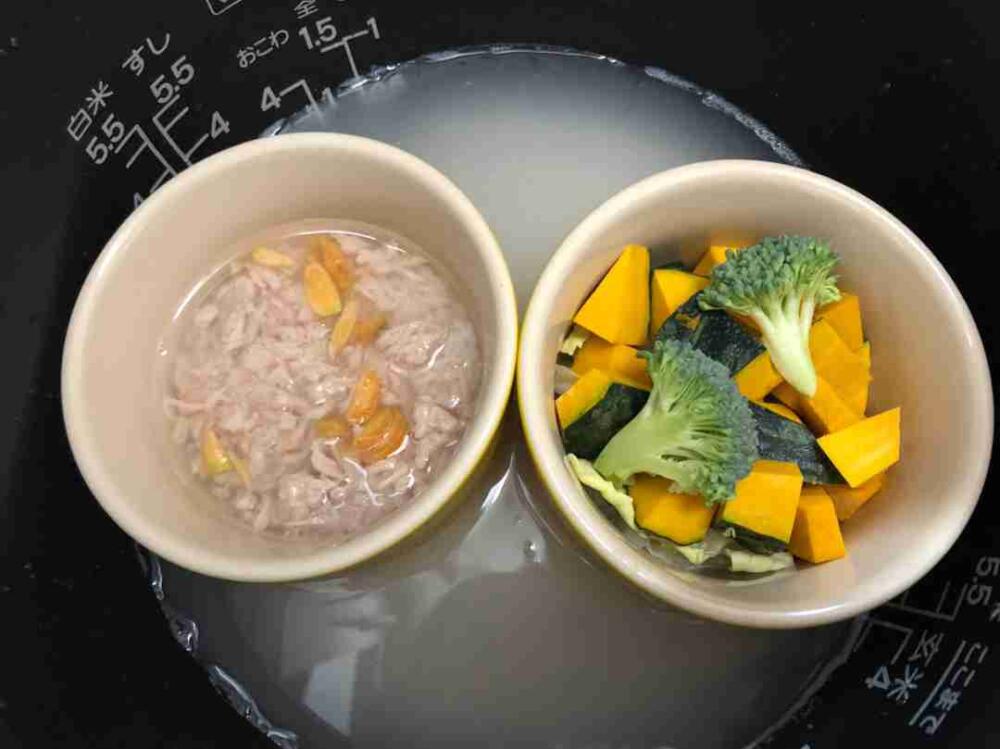 炊飯器 調理 朝ごはん 離乳食 幼児食